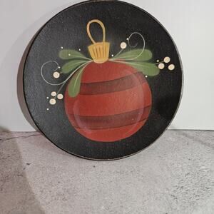 The Hearthside Collection Decorative Plate 13" Signed Holiday Ornament